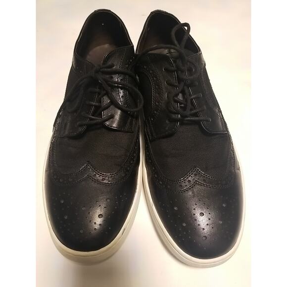 LA Milano Palmer Wingtip Oxford Shoes Mens Size 12 Black Sneaker Largo A124014K main image 7